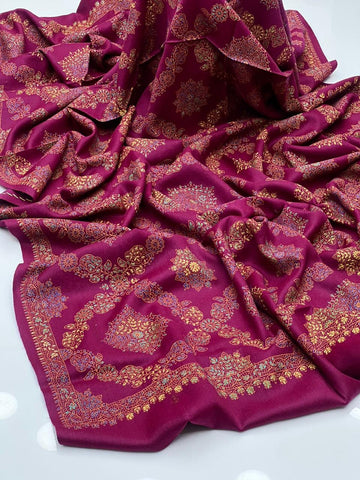 Pashmina Shawl
Hand Made Kashmiri Embroidery With Block Print