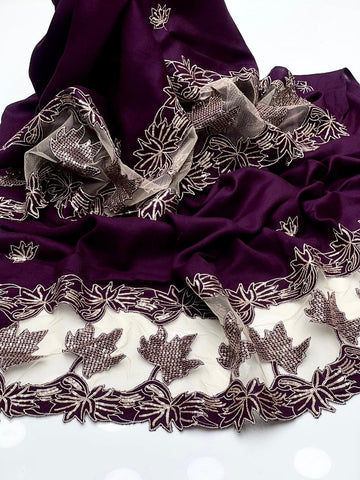 Pashmina Shawl
Machine Cut Work With Sequence Shawl