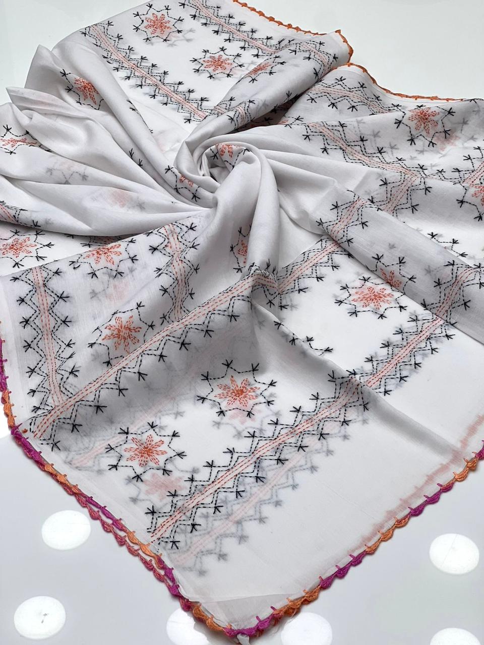 Pure Lawn
Hand Made Multani Embroidery Chadar