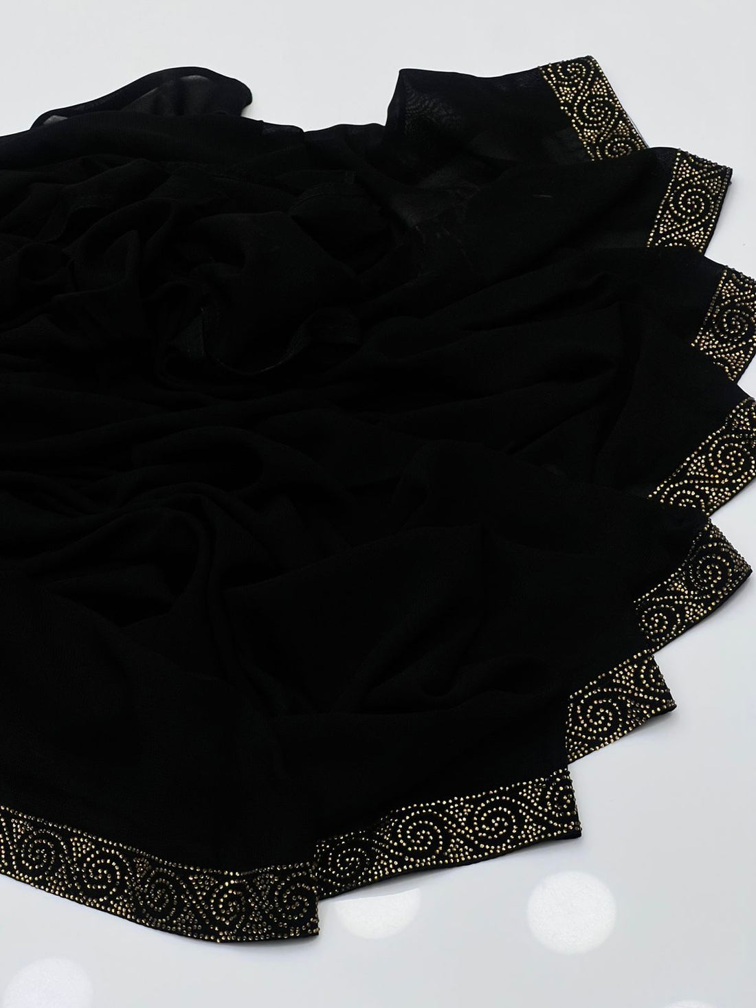 Korean Georgette
Stones Work 1 Sided Border Chadar