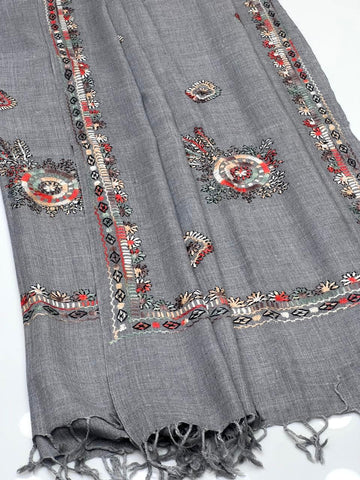Swati Pashmina 
Hand Made Balochi Embroidery Shawl