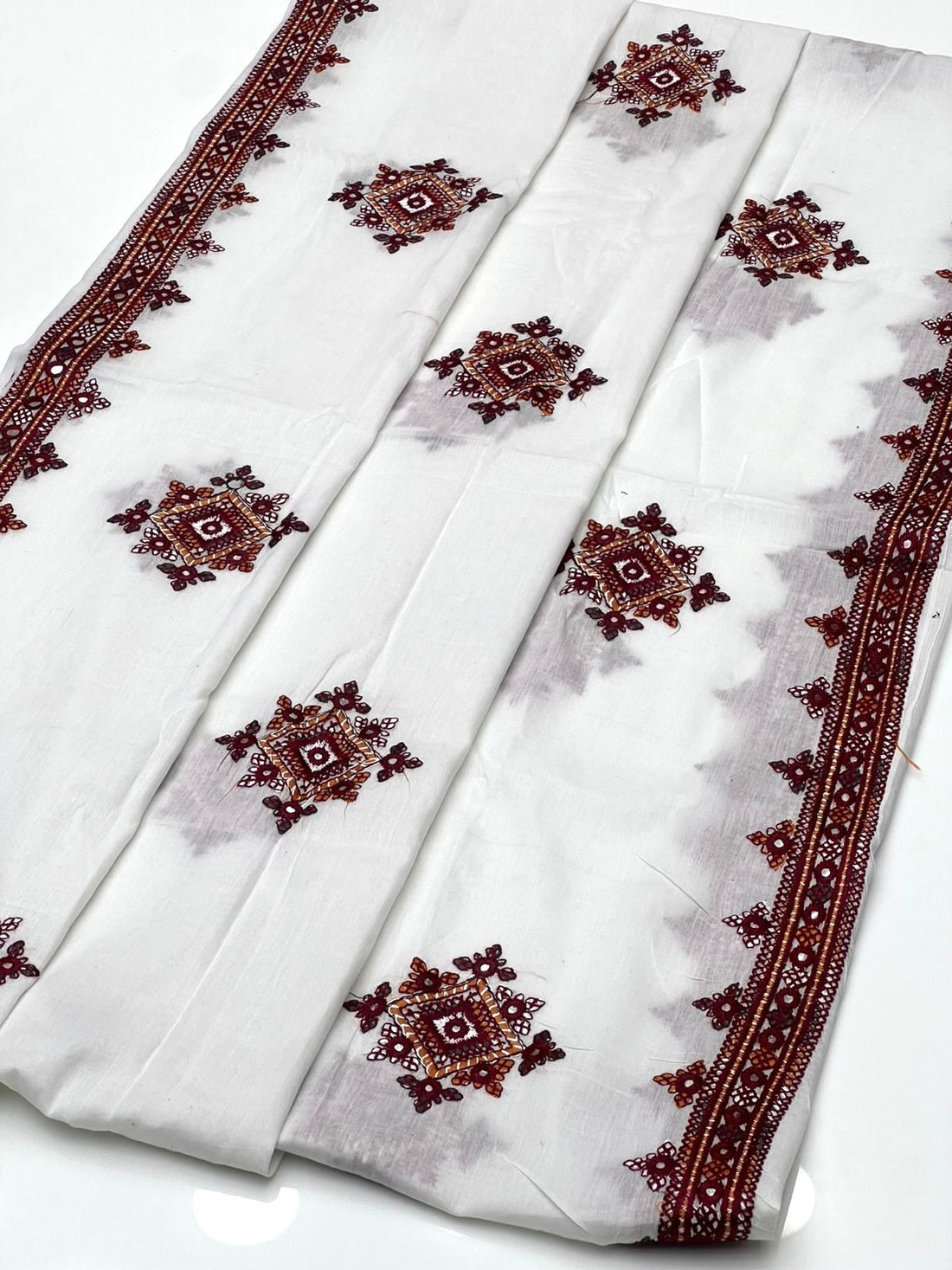 Pure Lawn 
Machine Balochi Embroidery with Sequence Chadar