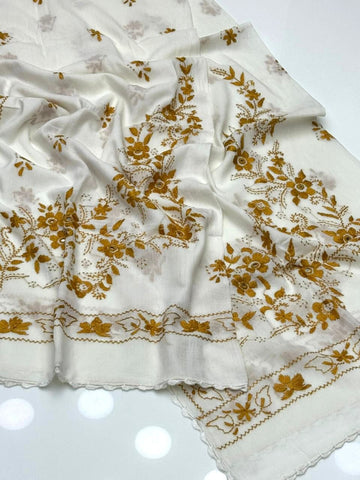 Pure Lawn
Hand Made Multani Embroidery Chadar