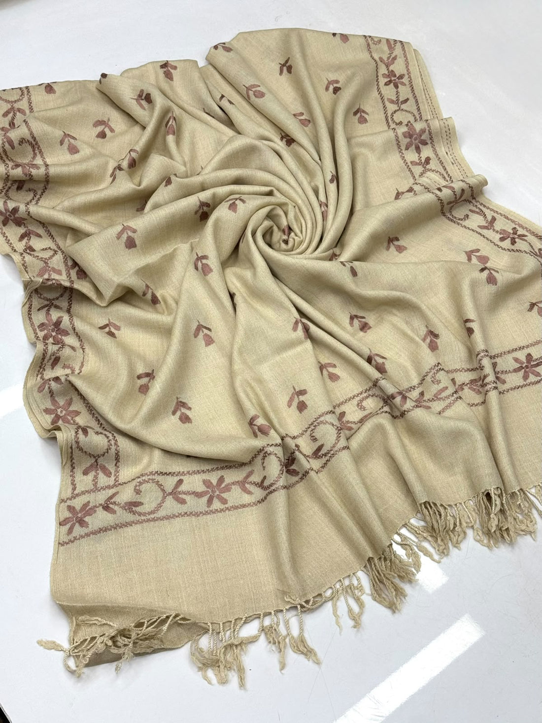 Swati Pashmina Shawl
Hand Made Multani Embroidery