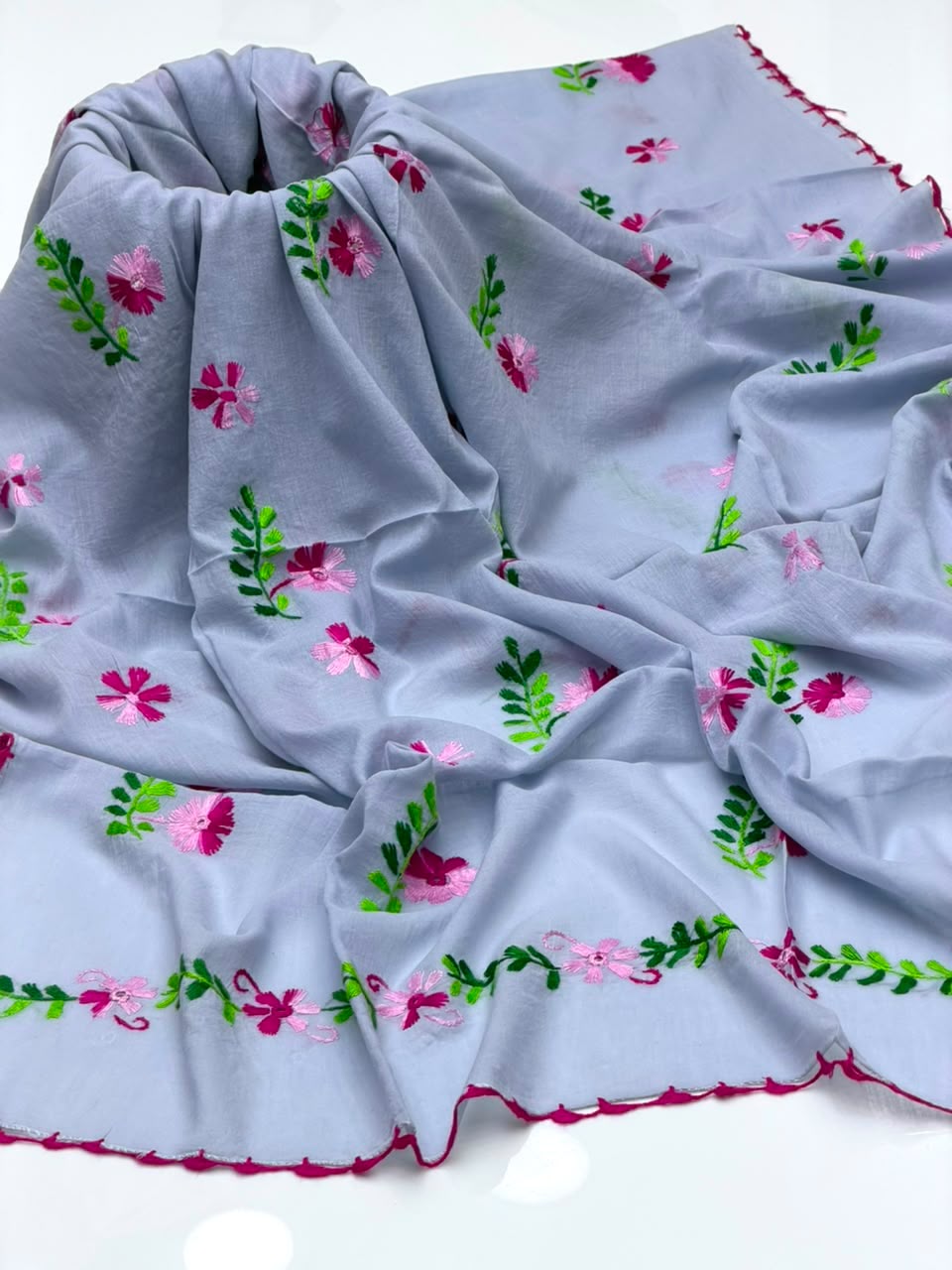 Pure Lawn
Hand Made Multani Embroidery Chadar