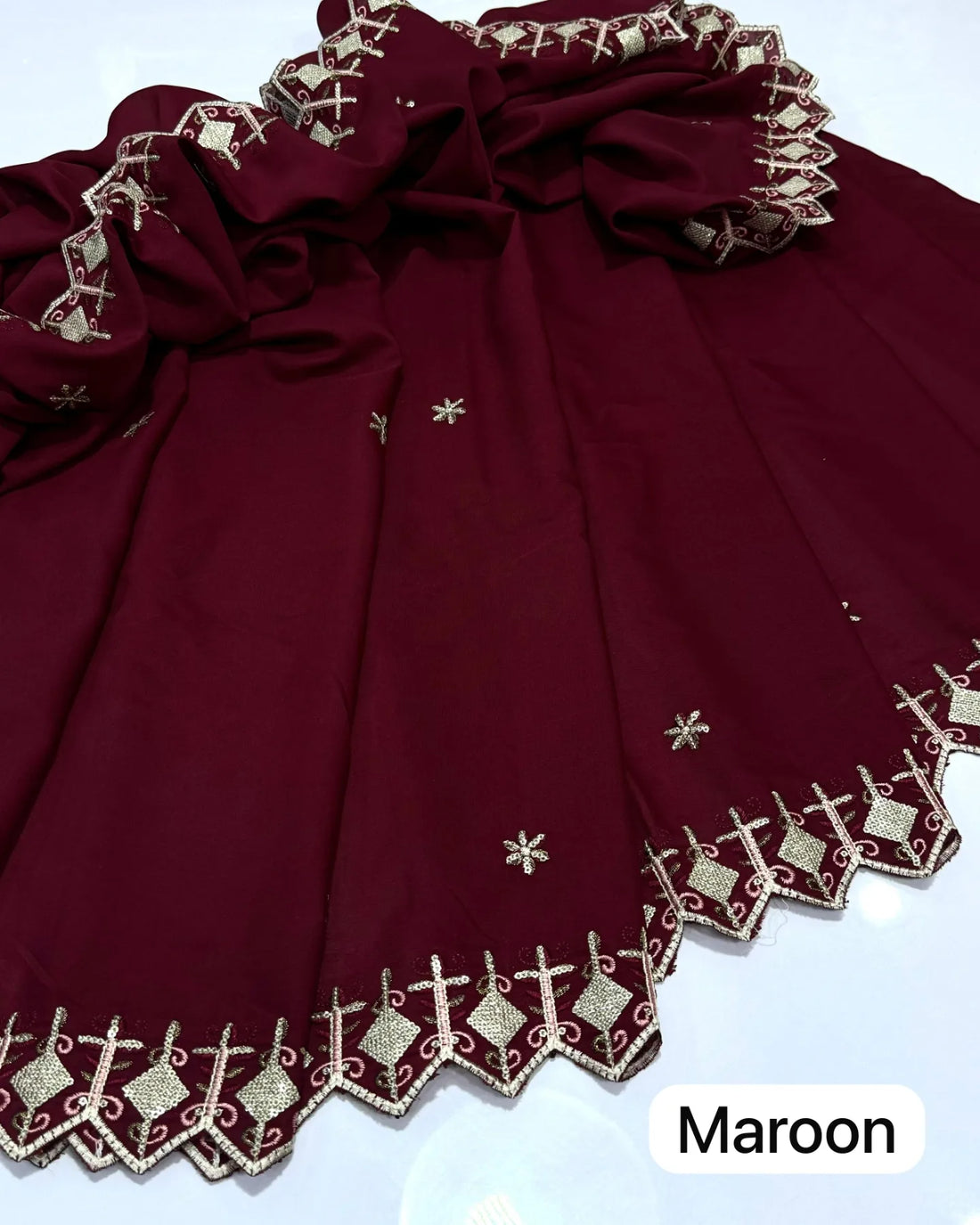 Cross Stitch Embroidered Chadar