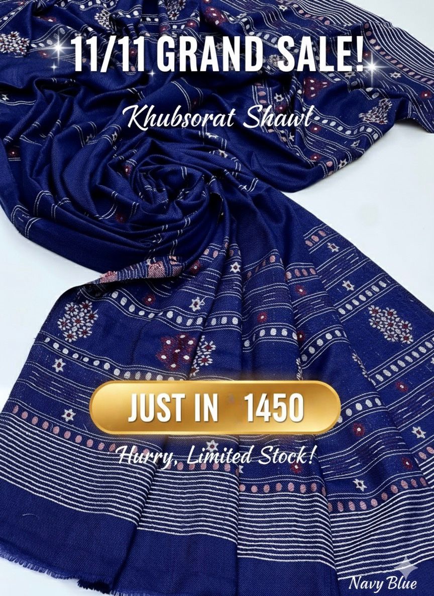 Pashmina
Banarsi Shawl With Sequence And Velvet Touch