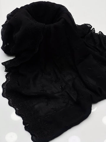 Bamber Chiffon  
Machine Chicken Embroidered Dupatte