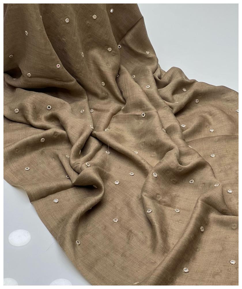 Pashmina Shawl
Elegant And Beautiful Hand Made Mirror Work