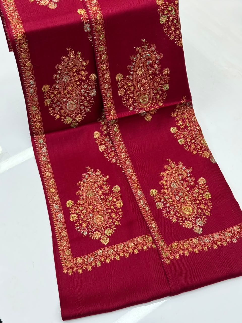 Pashmina Shawl
Hand Made Kashmiri Embroidery With Block Print