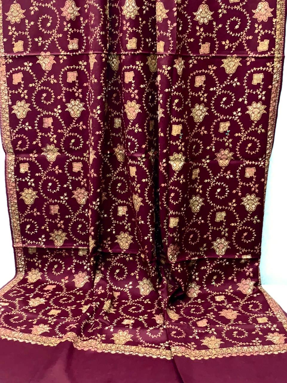 Pashmina Shawl
Hand Made Kashmiri Embroidery With Block Print