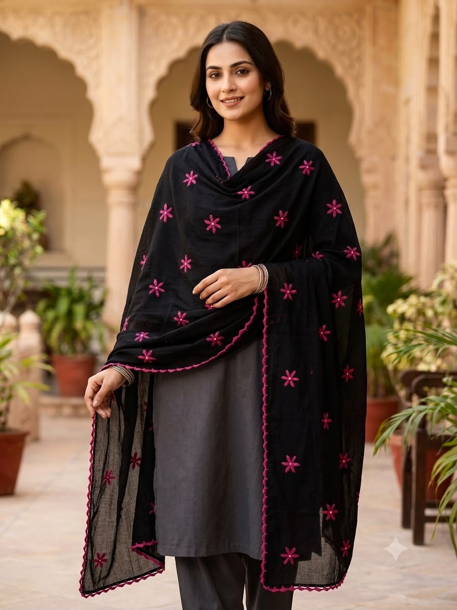 Pure Lawn
Hand Made Multani Embroidery Chadar