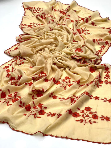 Pure Lawn 
Hand Made Multani Embroidery Chadar
