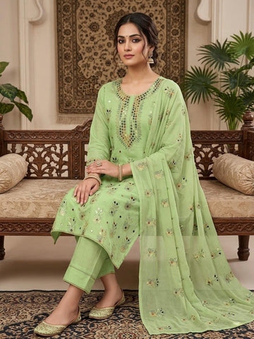 Traditional Hand Made Multani Embriodery 3 Piece Dress