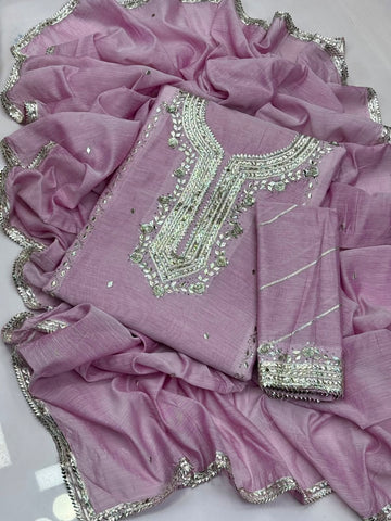 Hand Made Gotta Work With Sequence Embroidery 2 Piece Dress