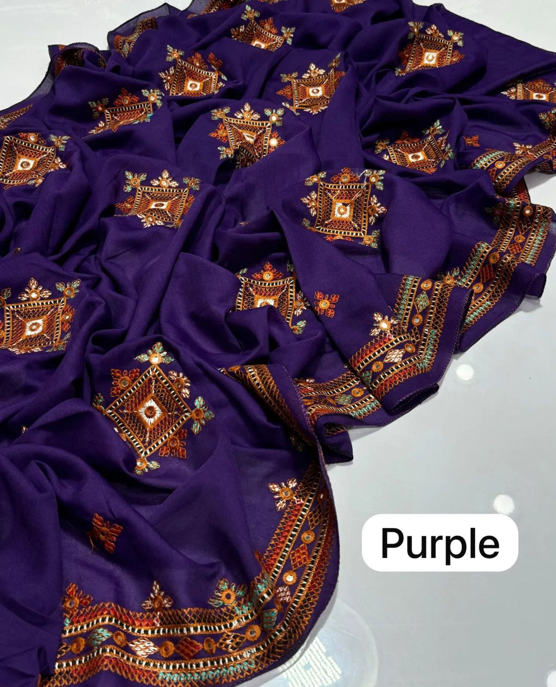 Beautiful Machine Balochi With Sequence Full Size Chadar