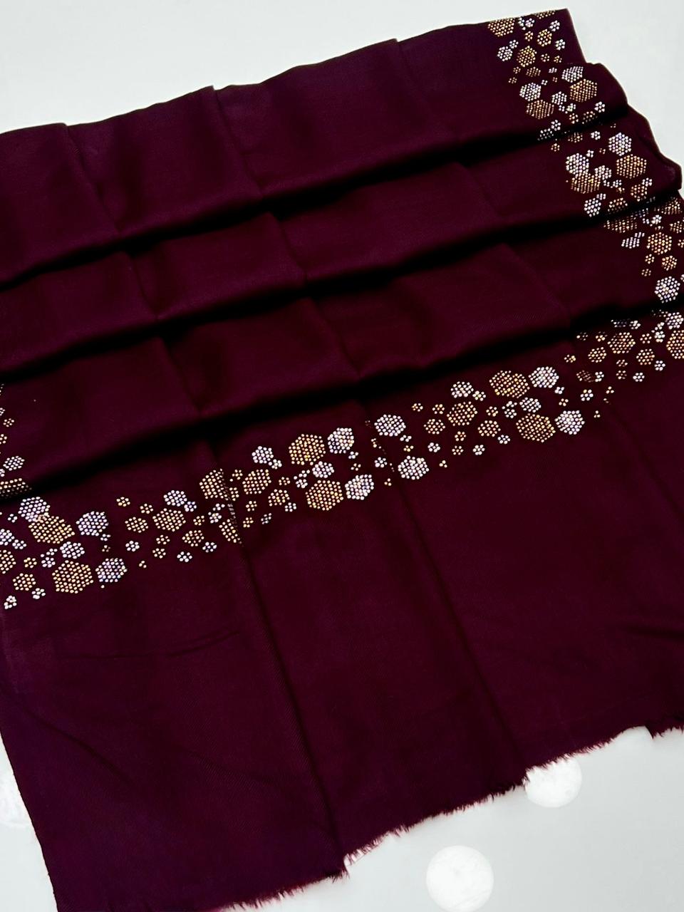 Pashmina Shawl
Beautiful Stones Work Shawl