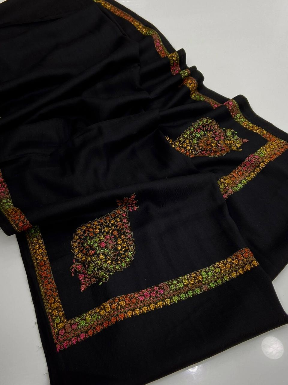 Pashmina Shawl
Hand Made Kashmiri Embroidery With Block Print