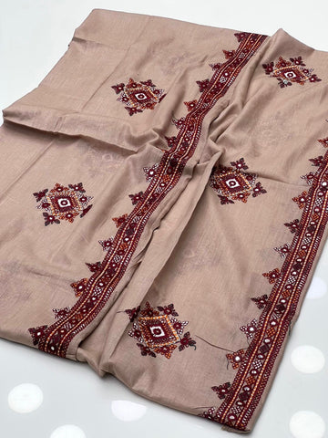 Pure Lawn 
Machine Balochi Embroidery with Sequence Chadar
