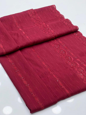 Pure Lawn Net Fabric
Machine Chicken Kari Embroidery Chadar