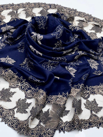 Pashmina Shawl
Machine Cut Work With Sequence Shawl