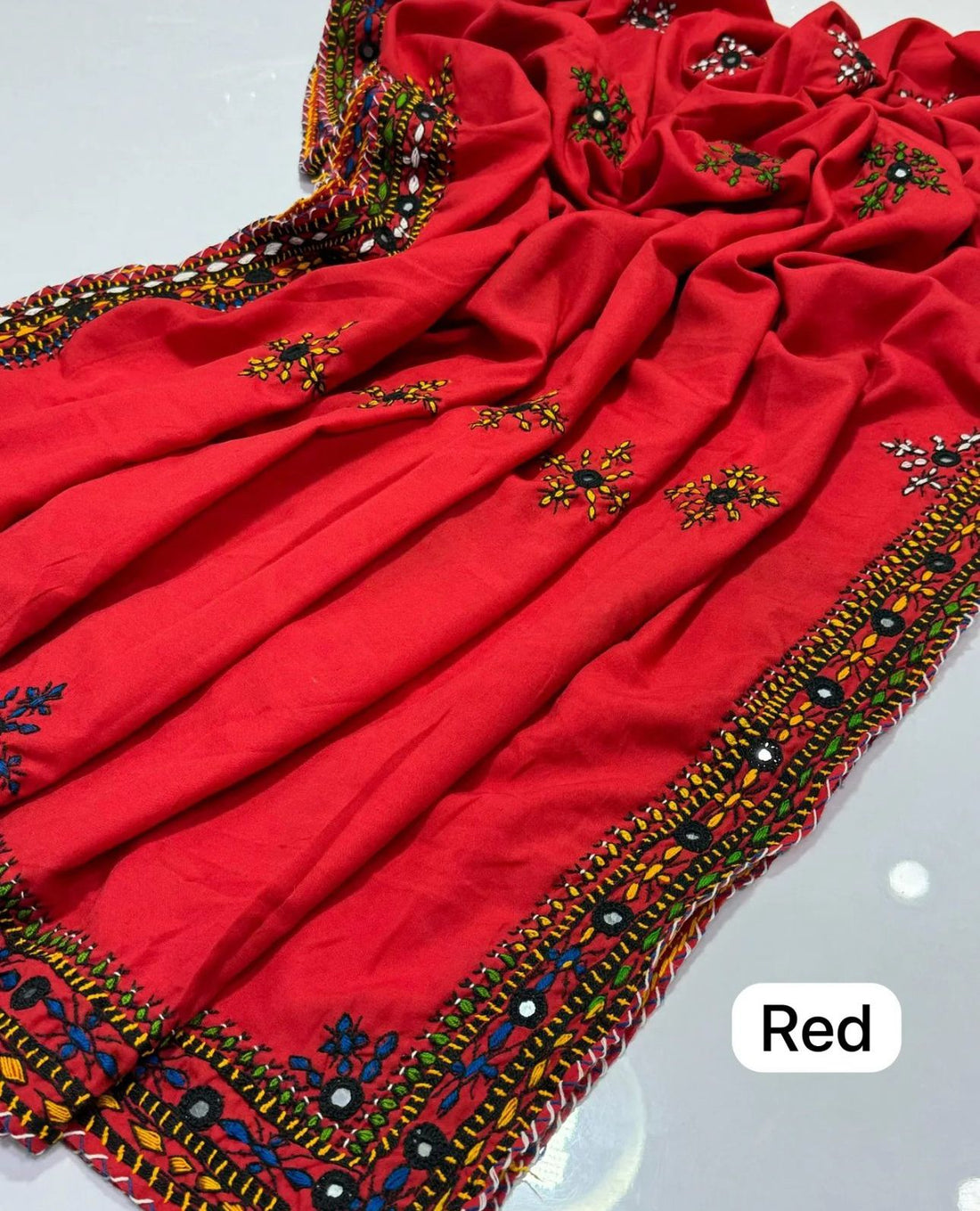 Balochi Hand Made Chadar with Mirror Work