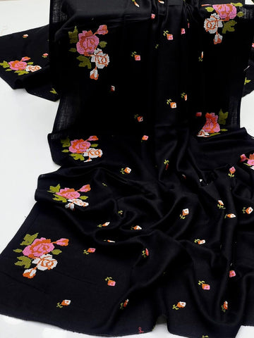 Pashmina Shawl
Cross Stitch Machine Work