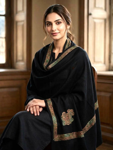 Pashmina Shawl
Hand Made Kashmiri Embroidery With Block Print