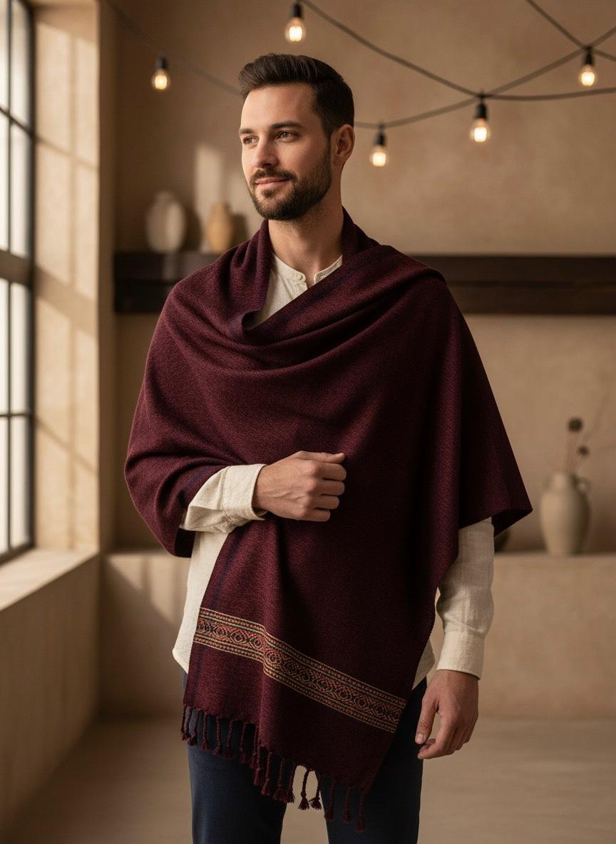 Gents Khaddi Velvet Shawl