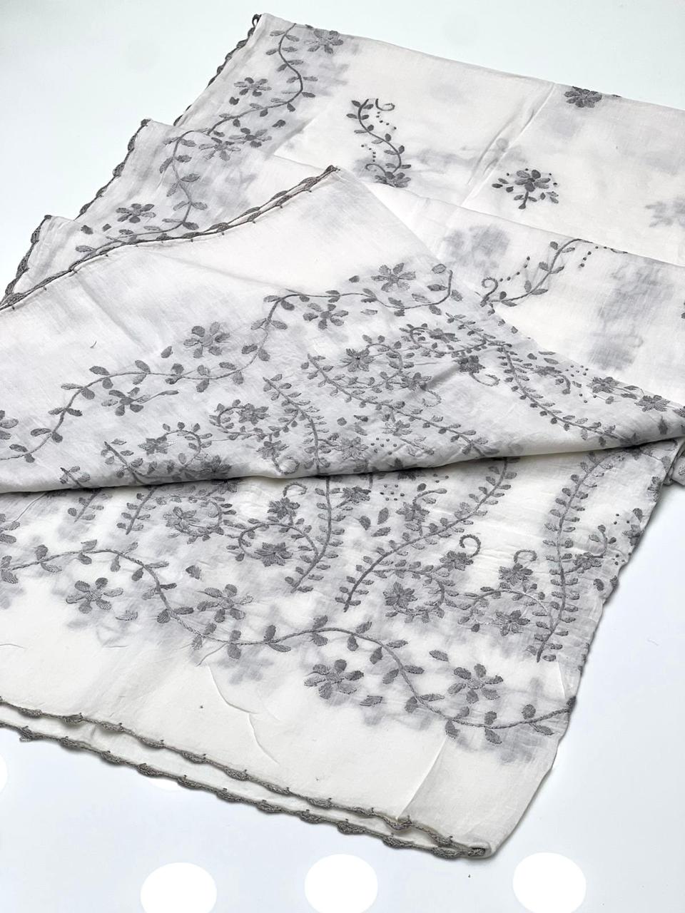 Pure Lawn
Hand Made Multani Embroidery Chadar