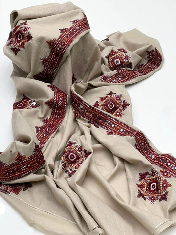 Pure Lawn Stuff 
Balochi Machine Embroidery with Sequence Chadar